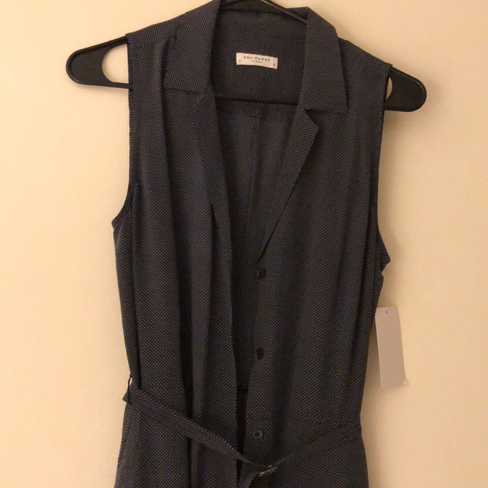 Equipment size small polka dot jumpsuit